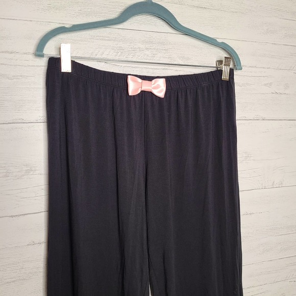 Kate Spade Satin Bow Modal Jersey Cropped Pajama Set - Picture 9 of 12